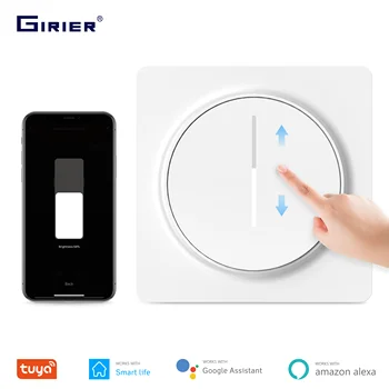 

Tuya Smart Wifi Dimmer Switch, Touch Dimmable Panel Light Switch EU 100-240V, Compatible with Alexa Google Home, No Hub Required
