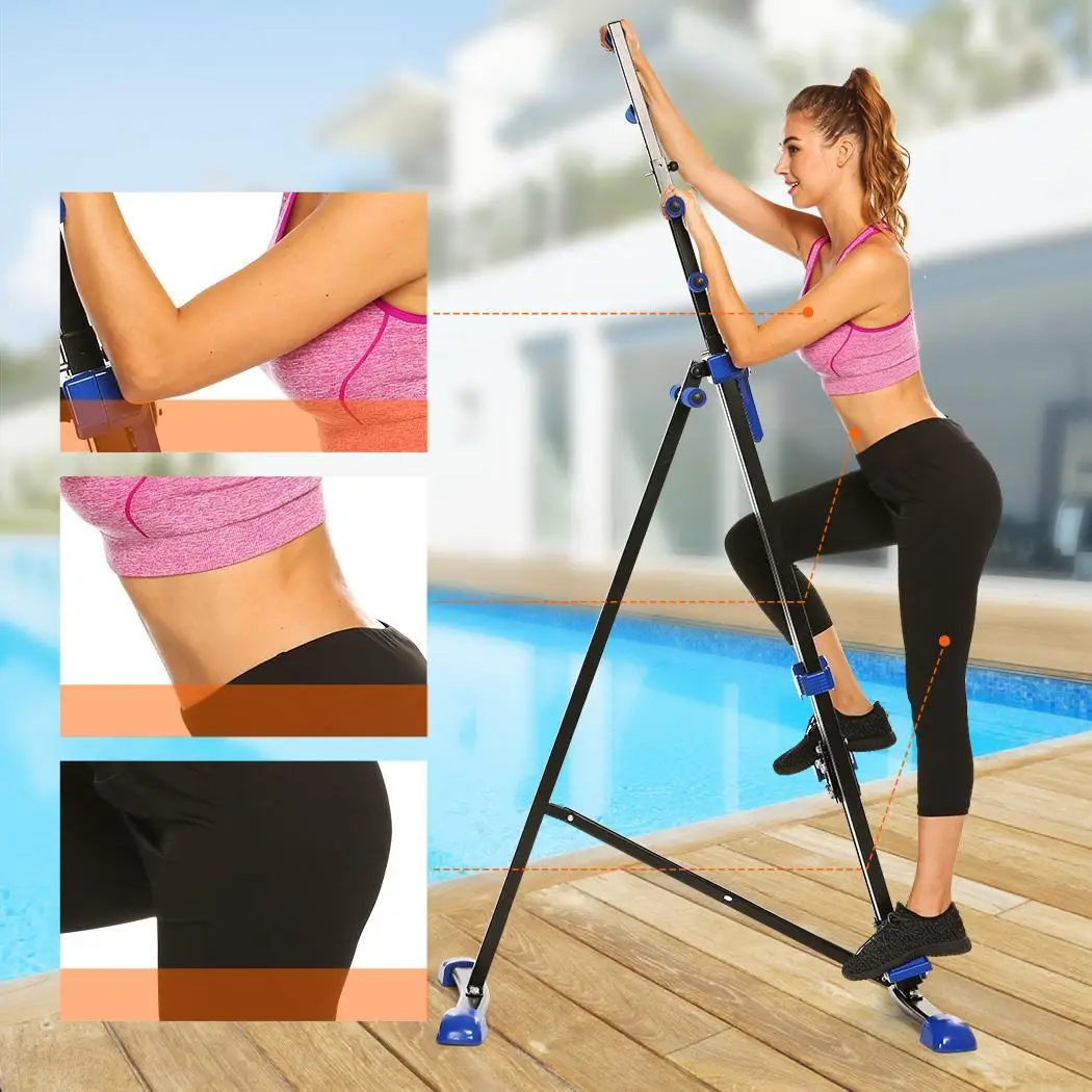 

Digital Display Climber Climbing Foldable Vertical Machine Exercise Training Cardio Stepper Fitness Workout Gym Home Equipment