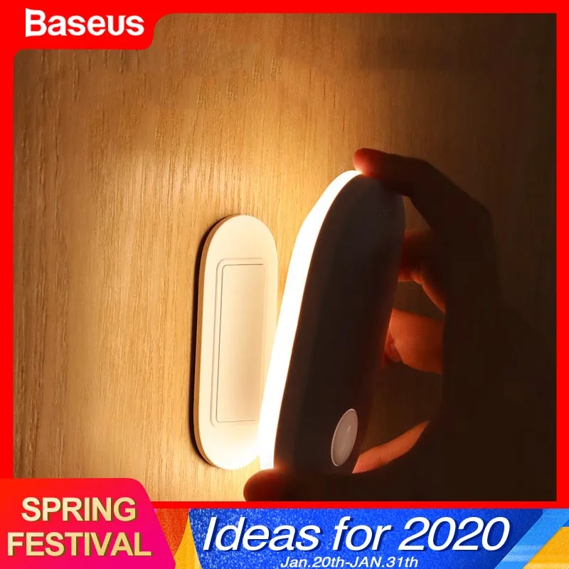  Baseus LED Indoor Light Wall Lamp PIR Motion Sensor Human Induction Entrance & Aisle Sconce Night L