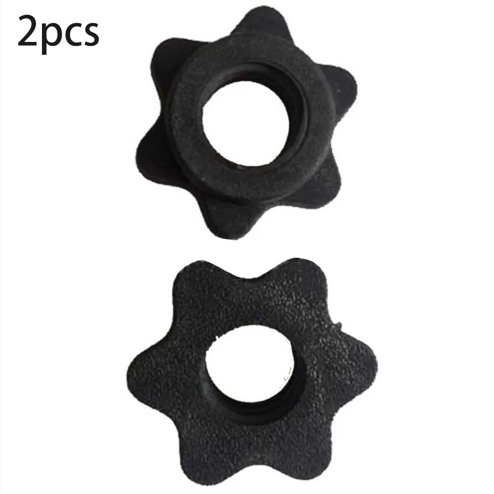 Durable Dumbbell Bar Lock Dumbbell Nut Brand New Easy To Install Practical Fitness Hexagon Plastic Quick Remove