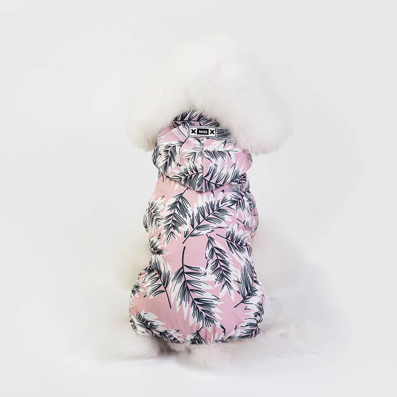 Непромокаемая одежда для собак, весенне-осенняя одежда для домашних собак, костюм для собак, французская одежда для бульдога, одежда для щенков, Ropa Perro - Цвет: Розовый