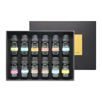 

12bottles of Essential Oils 100% Pure Natural Aromatherapy Therapeutic Aroma Diffuser Burner 10ml Essential Oils