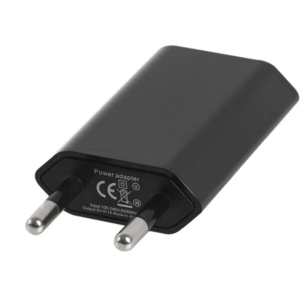 ЕС-разъем, для поездок настенное зарядное устройство Европейский USB адаптер питания с одним usb-портом для домашнего офиса для мобильного телефона для iphone/samsung