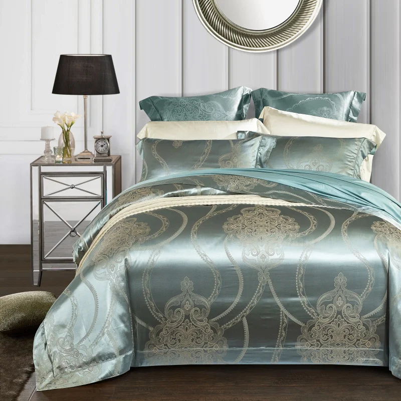 50% 19Momme Mulberry silk 50% Tencel silk Silver пододеяльник простыня набор King size роскошный постельный комплект Ультра мягкий для всех сезонов