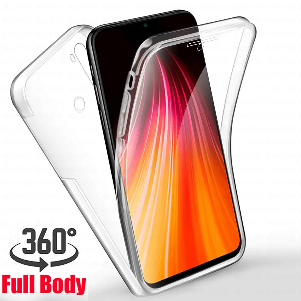 360 Full Cover For Xiaomi Redmi Note 9T PC+TPU Front And Back Case Readmi Redme Remi Note9T 8 Phone Protection Coque Shell | Мобильные