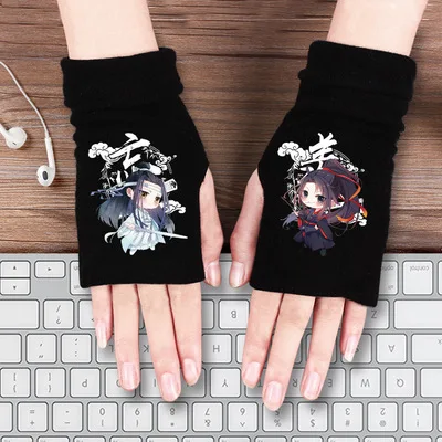 2-6 Grandmaster of Demonic Cultivation Gloves Lan Wangji Wei Wuxian Scarf Demon Slayer Tanjirou Nezuko Cartoon Anime Mouth Muffle - Цвет: 2-6