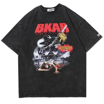 

Women Tee Men Terror Killer Print T-Shirts Streetwear Hip Hop Casual Short Sleeve Tshirts Harajuku Men Fashion Summer Tops Tees