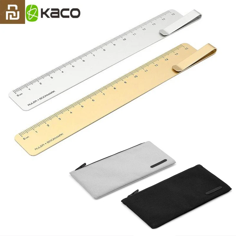 Оригинальная линейка Youpin Kaco Ruma + Закладка и Нобелевская сумка для карандашей