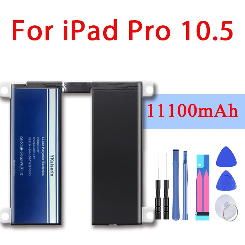 For IPad Pro 10.5 Battery 11100mAh Original YKaiserin Replacement for A1701 A1709 A1798 A1852 with Tools | Компьютеры и офис