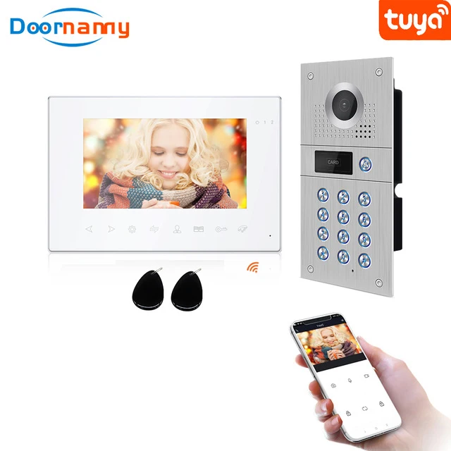 audio intercom Jeatone Video Intercom Intercoms For Home Kit170° AHD WiFi Doorbell Video Eye Wireless Videophone Door Entry With Camera wifi video door phone Door Intercom Systems