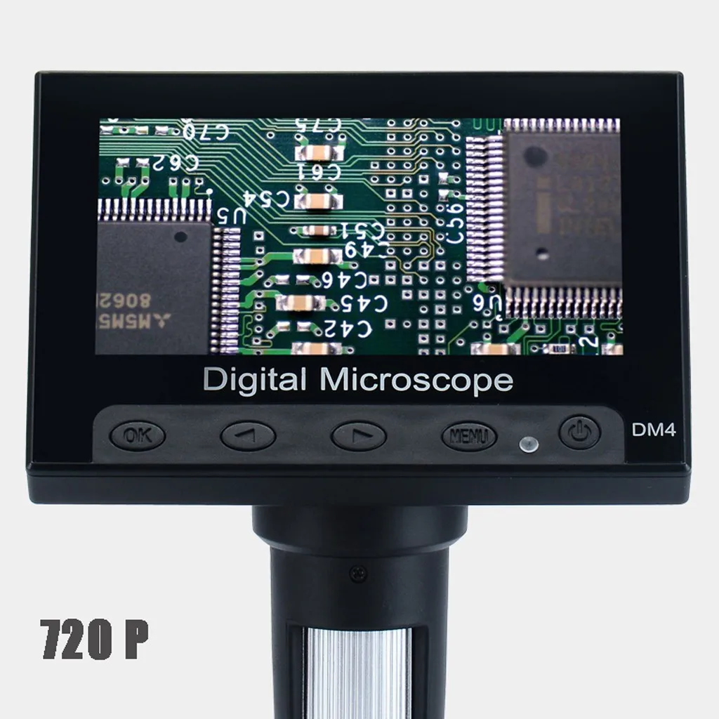 1000x2,0 MP DM4 4,3 дюймовый цифровой USB микроскоп ЖК-экран цифровой VGA