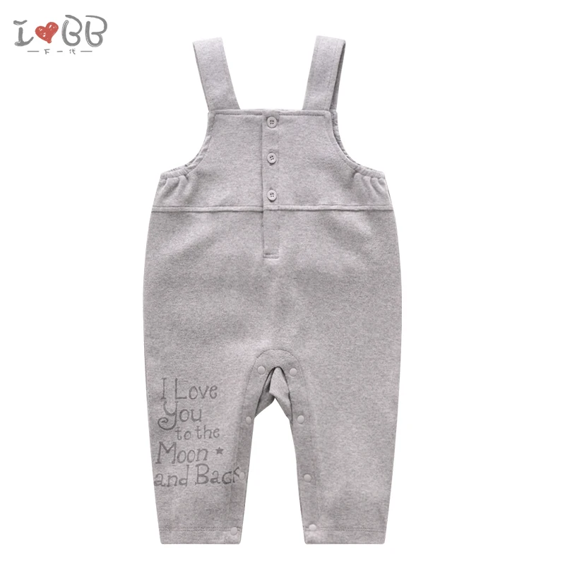 1PCS Bib Overalls Детский комбинезон на лямках; штаны на лямках для малышей; брюки на подтяжках с пуговицами для мальчиков и девочек 6-12 месяцев - Цвет: 1PCS Bib Overalls