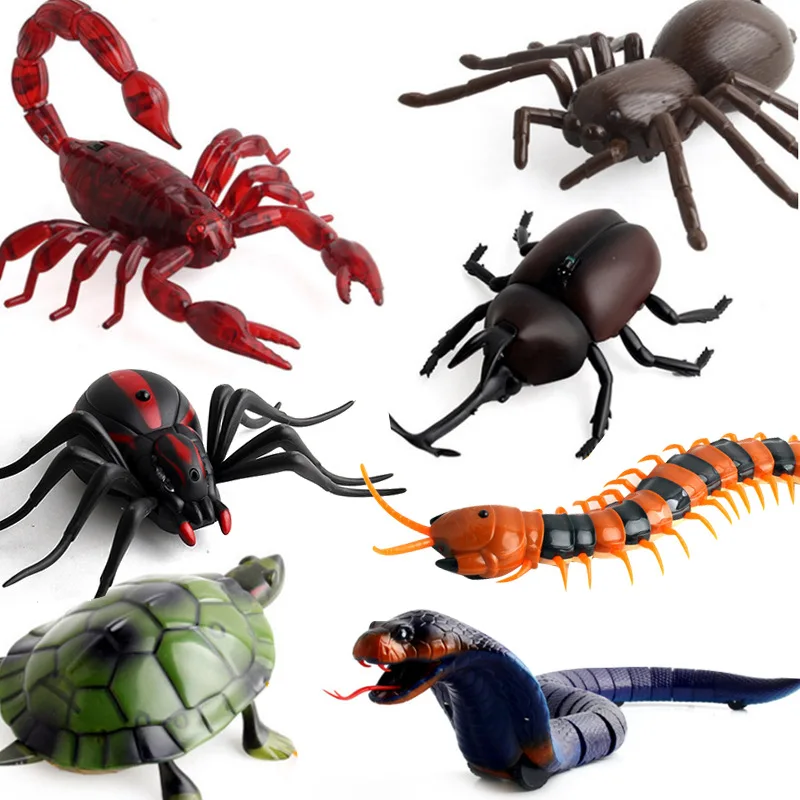 

New Infrared Remote Control Electric Cockroach Simulation Induction Cockroach Spider Ant Trickery Animal Toy
