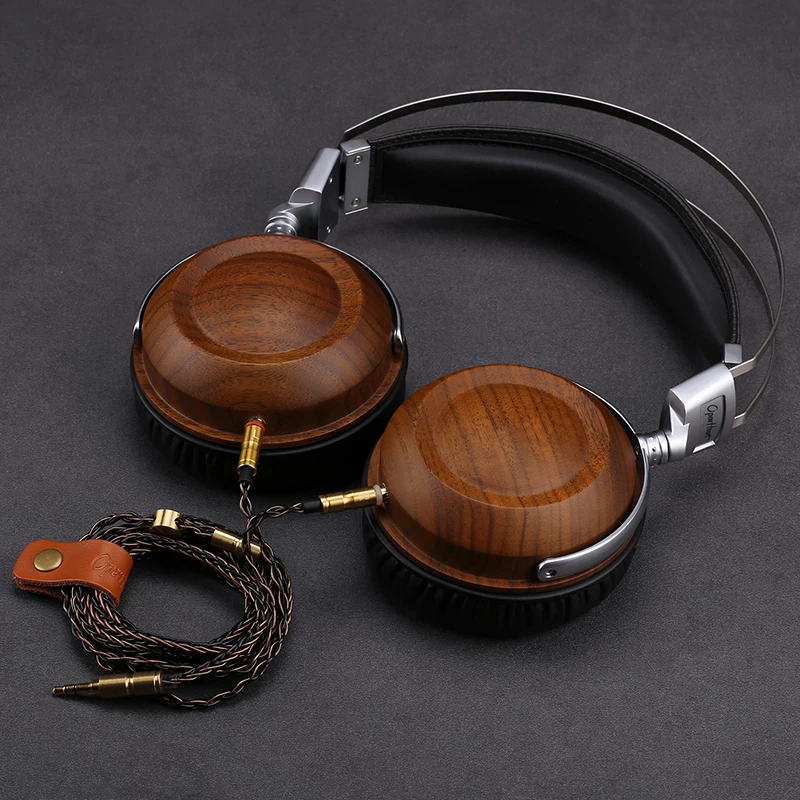 Fone de Ouvido Áudio com Fio Grave e Som Dobrável Hifi Madeira Alta Qualidade Quente Música 50mm Dinâmico - Image 3