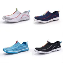 Летняя Женская водонепроницаемая обувь, кроссовки на шнуровке, дышащая сетка, спортивная обувь для улицы, пляжная обувь, быстросохнущая