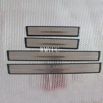 

For Mitsubishi Outlander Door Sill Protector Scuff Plate Cover Auto Sticker 2013 2014 2015 2016 2017 2018 2019 2020 Car Styling