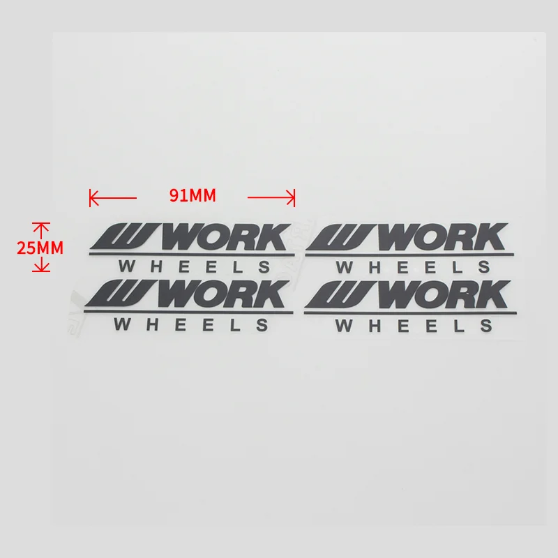 Wholesale car styling rim sticker RAYS VOLK TE37 CE28 RACING WORK ADVAN ENKEI SSR WEDSSPORT PVC decoration tire wheel sticker wa