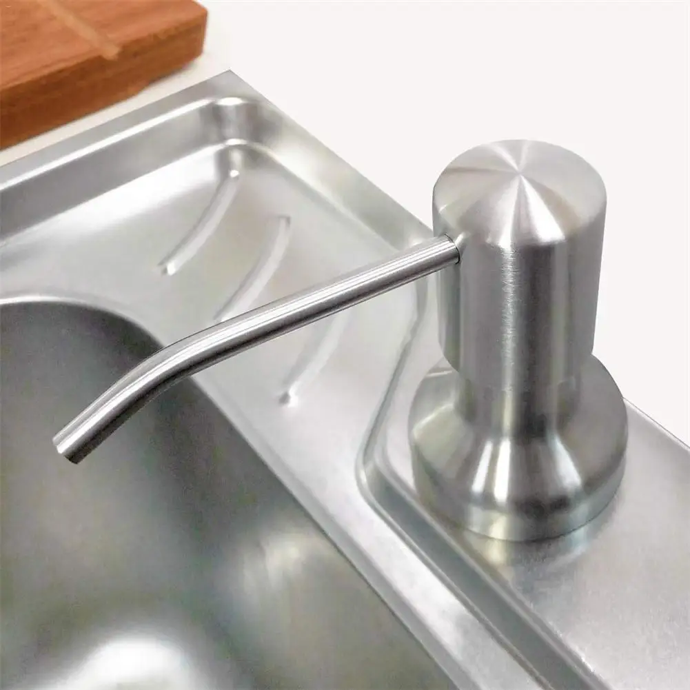 Soap Dispenser Stainless Steel Soap Bottle For Kitchen Sink Bathroom pump dozownik do mydla