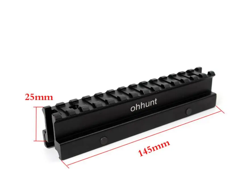 black Ohhunt Tactical " Hight 14-slot см. Полный размер AR Riser Mount 20 мм Weaver Picatinny Rails Fit AR15 винтовки - Цвет: black
