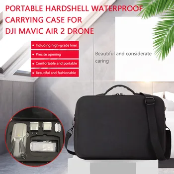 

Portable Hardshell Waterproof Carrying Case Storage Bag For DJI Mavic Air 2 Drone Nylon Lattice Storage Bag Impact Resistance
