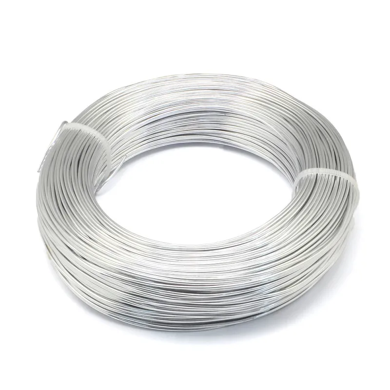 Silver 500g 0,8/1/1,5/2/3/3,5/4/5/6 мм алюминиевая проволока ювелирных изделий для ювелирных украшений Hand-Made ремесла F60 - Цвет: Silver