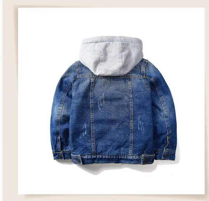 Boy's denim jacket with velvet 1