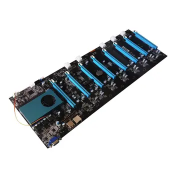 

BTC IC6S Mining Momboard 8 Graphics Cards Slots DDR4 VGA USB2.0 SATA3.0 1000Mbps LAN Mainboard Support SDD Wifi