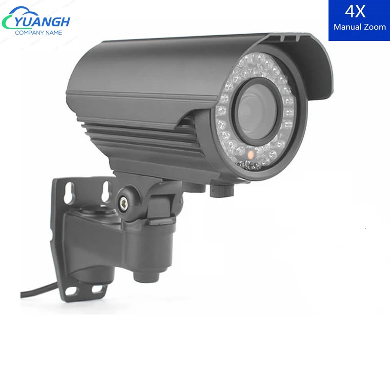 

1080P Outdoor Camera IP 2.8-12mm Manual Zoom Lens 42Pcs IR Leds Night Vision Bullet Waterproof Surveillance POE Camera