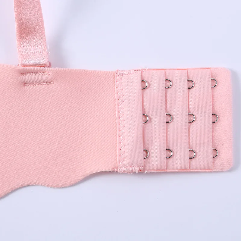 Однотонный бюстгальтер для девочек без косточек с блестящими боковыми волнистыми краями и кольцами, нижнее белье, бюстгальтер пуш-ап, новые товары