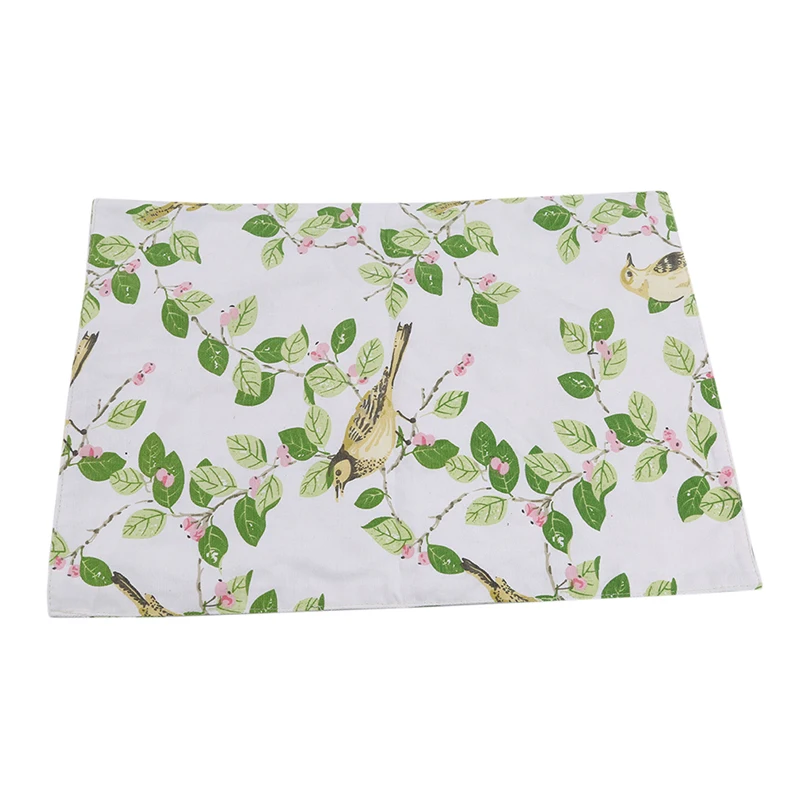 Коврик для обеденного стола, коврик для салфеток, изоляционный коврик, чаши, подставки, коврики, кухонные аксессуары, птица, цветок, сад, принт, столовые приборы