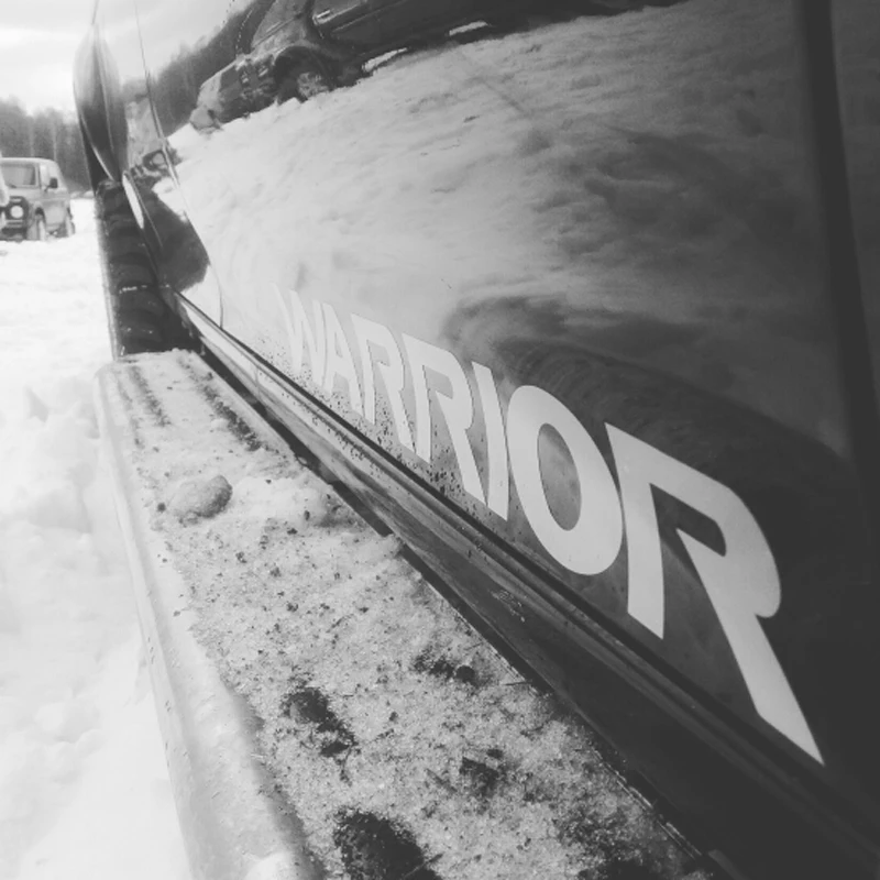 Виниловая наклейка на автомобиль 1 шт. с надписью воина для боковых и задних ворот