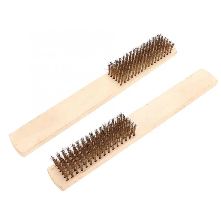 Wooden Handle Copper Wire Wristwatch Cleaning Brush Watch Repairing Accessory Tool CopperWire Brush Quality Watch Repair Tool l