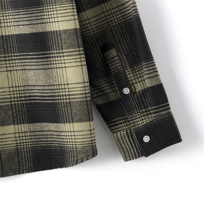 2021 Spring Autumn Tops Men Plaid Shirts  Loose Oversize  Casual Flannel Male Top Long Sleeve Men shirts Blusas