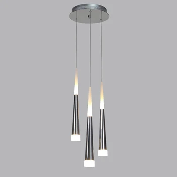 

Free Shipping Modern Led Pendant Lights Lamps Transparent Acrylic Aluminum Bar Dinning Living Room Suspension Lighting