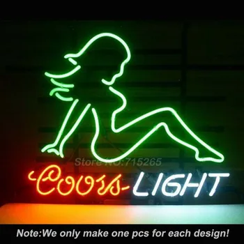 

COORS LIGHT WOMEN Neon Light Signs Glass tube neon lamp For room Bedroom Decor Letters led lights grow lightBeer bar signs