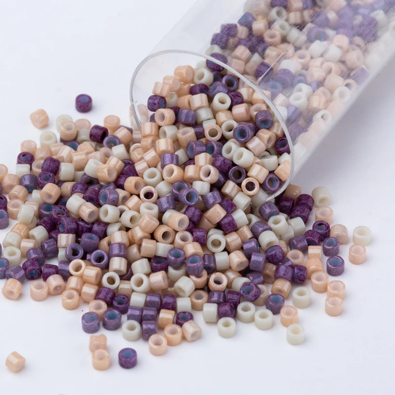 Soeather Seedbeads Miyuki Delica 11/0 1.3*1.6mm Mutli Color Native Craft Bracelet Necklace In Garment Diy Dress 6g About 1200pcs - Цвет: DBMIX29