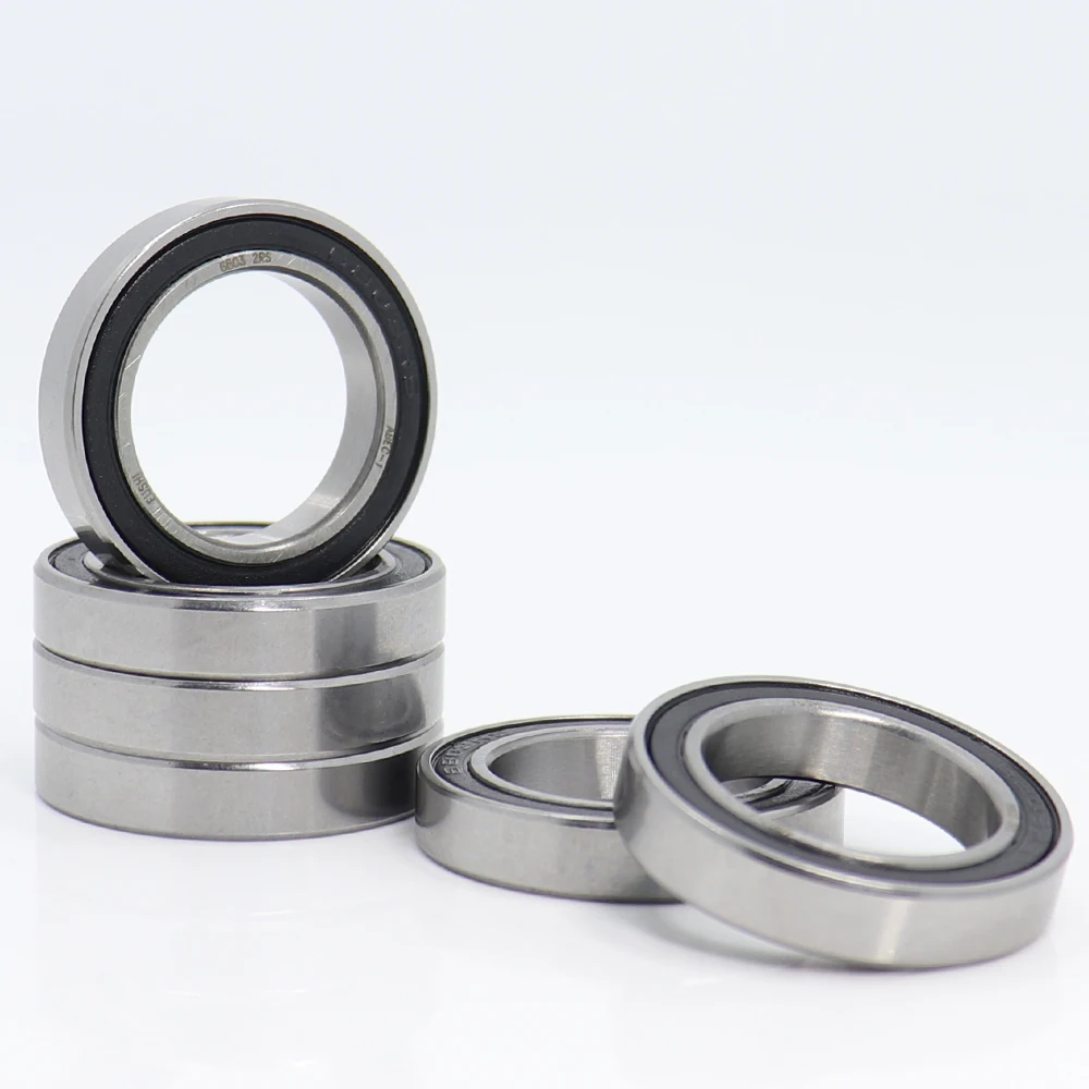 6803 2RS подшипник 17*26*5 мм (10 шт) ABEC-1 Метрическая тонкий срез 61803RS 6803 RS шариковые подшипники 6803RS