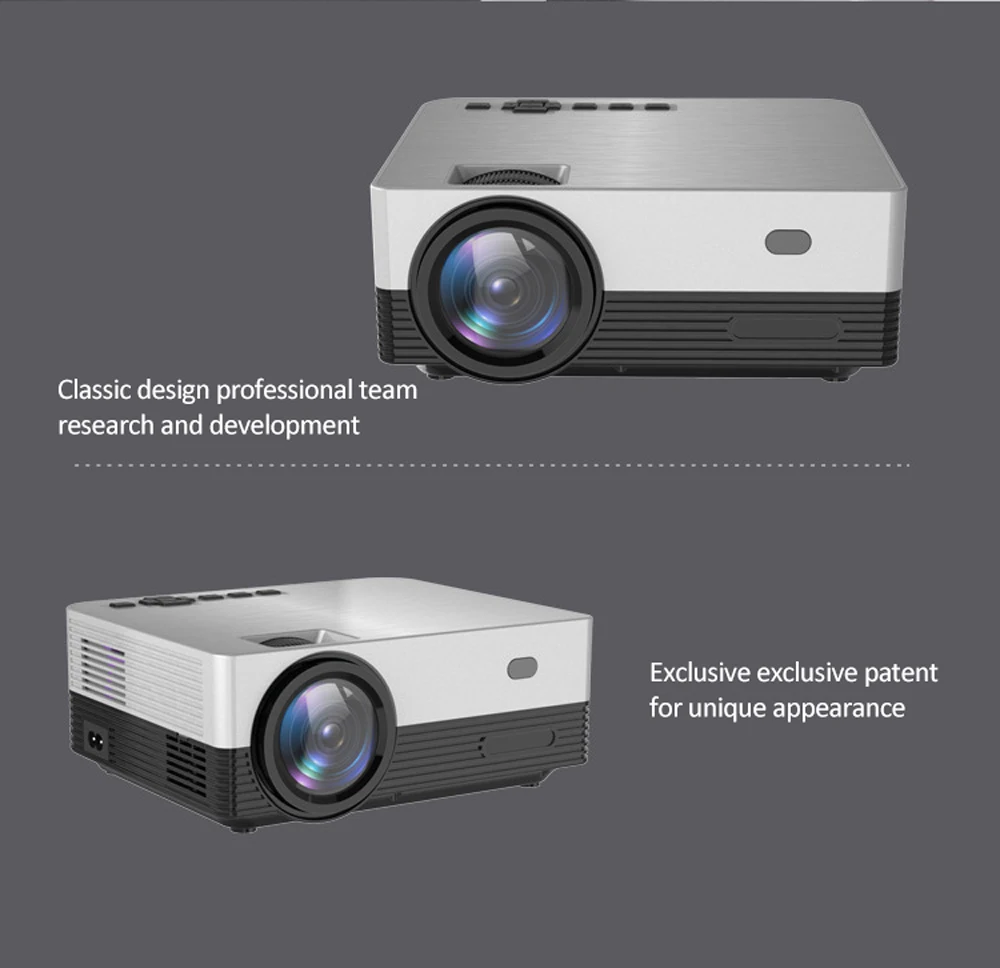 VCHIP Q6 4K Projector Protable projector mini  Proyector For Home Theater 1080P WiFi Portable Media Player Christmas gift rca projector