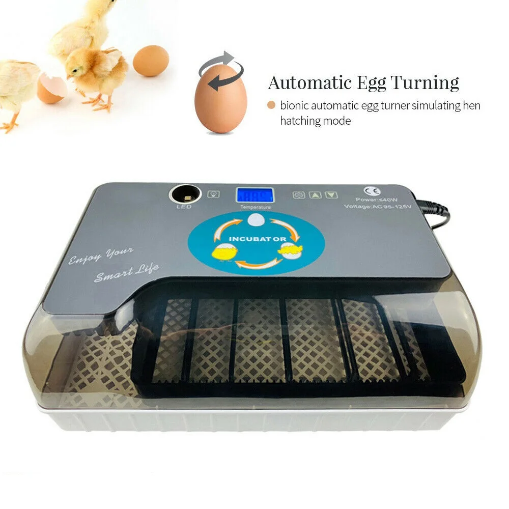 Digital Automatic 4-35 Eggs Incubator Egg Hatching Machine For Duck Bird Goose Digital LED