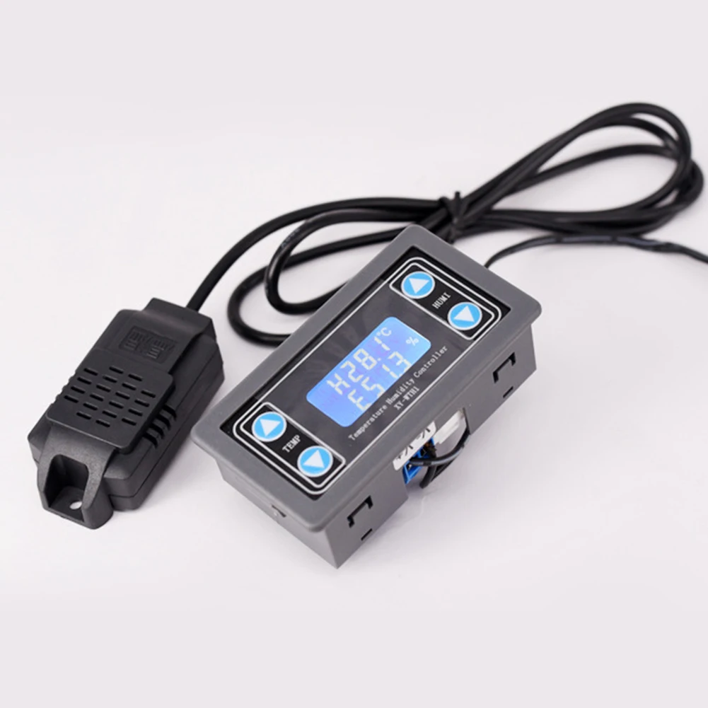 Electronic Digital Display Temperature Controller Adjustable Module Sensor Humidity Multipurpose High Accuracy Relay Dual Output |