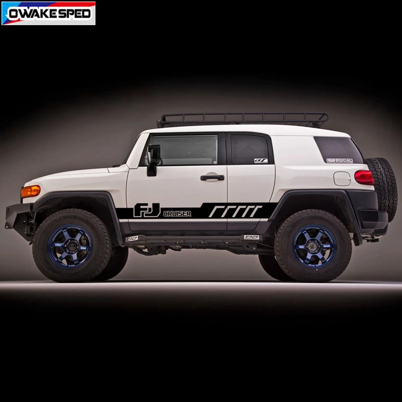 For Toyota Fj Cruiser Car Door Side Skirt Sticker Auto Body Decor Vinyl