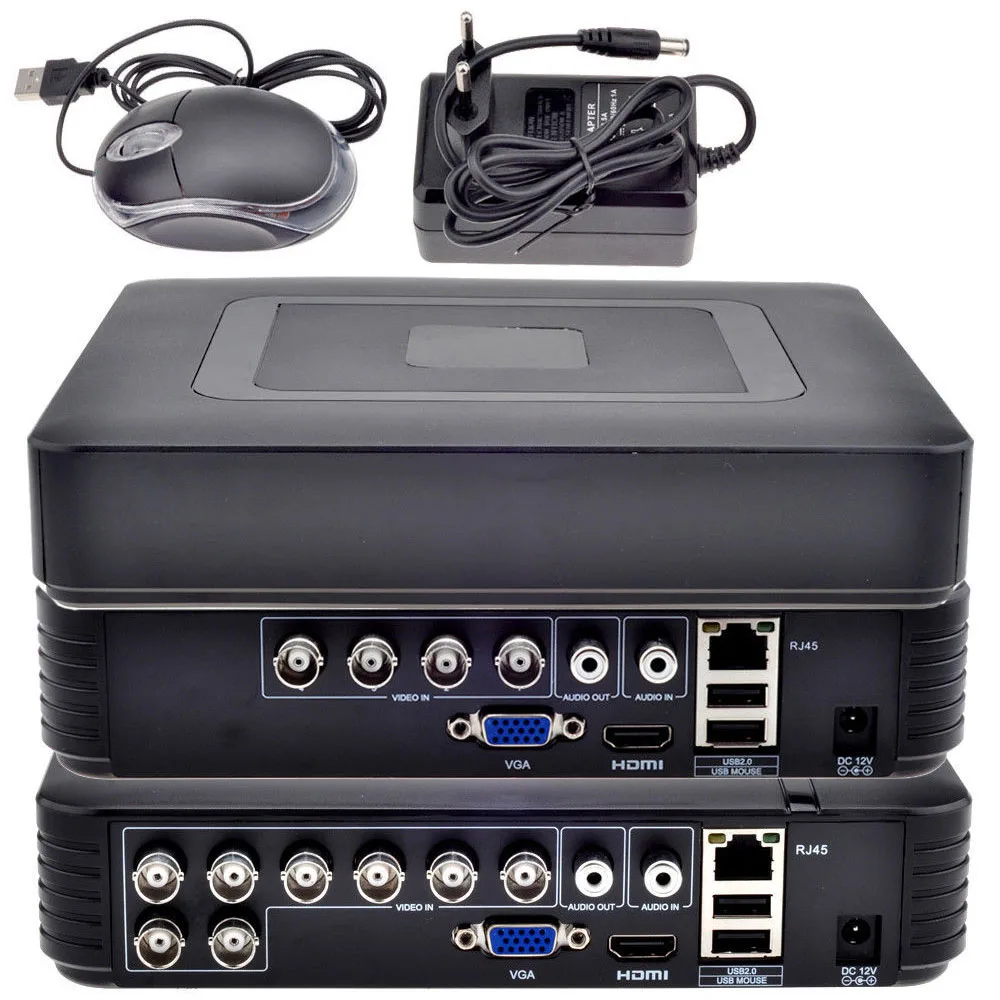 4Ch/8CH 1080N Hybrid 5-в-1 AHD DVR (1080P NVR + 1080N AHD + 960H аналоговый + TVI + CVI) по сканированию qr-кода удаленного просмотра домашней безопасности Системы