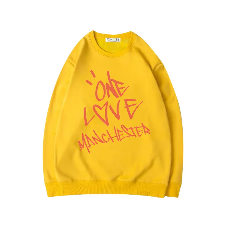 Ariana Grande в том же стиле, пуловер с принтом «One Love mancher», женские повседневные толстовки на осень и зиму, топы в стиле хип-хоп, уличная одежда
