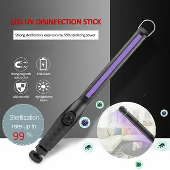 

UV Steriliser Light 360° Rotate Flashlight Torch Built-in Charging Battery Working Light Handheld LED UV Lantern UV Ultraviolet