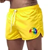 Summer Men's Shorts Lip Printing Sport Casual Fitness Breathable Training Drawstring Candy Colors Loose Male Beach Pants S-3XL 5