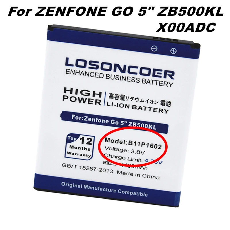 B11P1602 5350 мА/ч, C11P1501 C11P1506 B11P1602 C11P1428 Батарея для Asus Zenfone 2 Laser " ZE500KL ZE500KG ZE550KL ZD551K Live G500TG Go 5" - Цвет: B11P1602