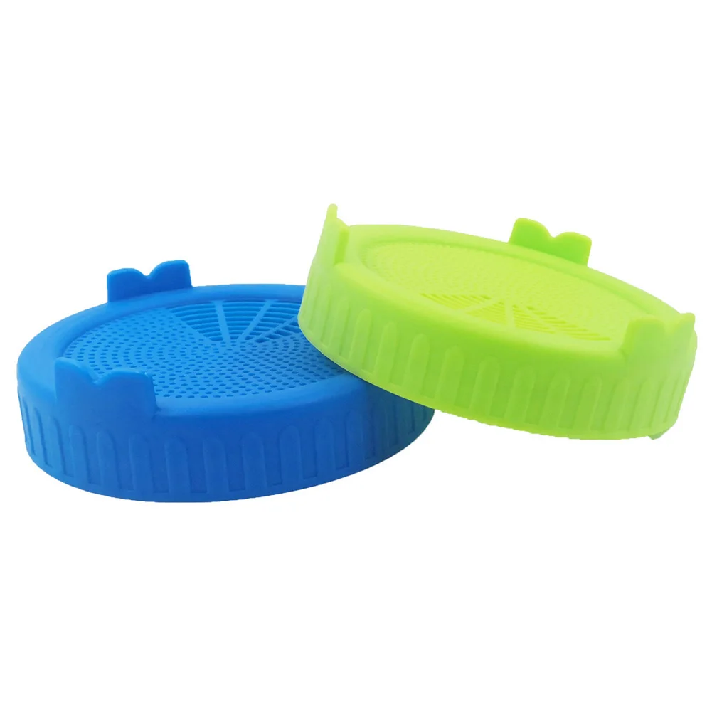 1PC Food Bottle Grade Mesh Sprout Cover Kit Seed Crop Germination Strainer Silicone Sealing Ring Lid Mason Jar Germination