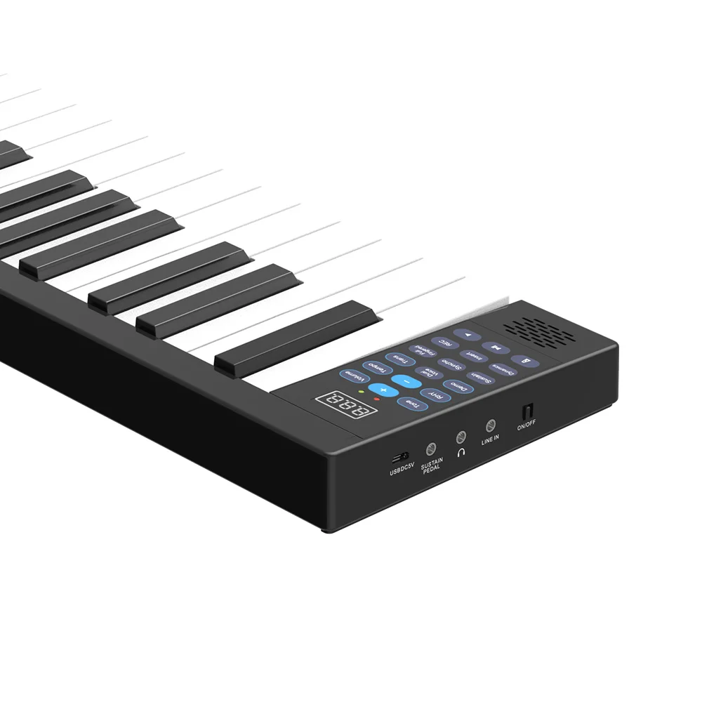 Tomshin Piano portátil de 88 teclas dobrável Piano Digital Multifuncional  Piano Teclado Eletrônico para Aluno de Piano Instrumento Musical :  : Instrumentos Musicais