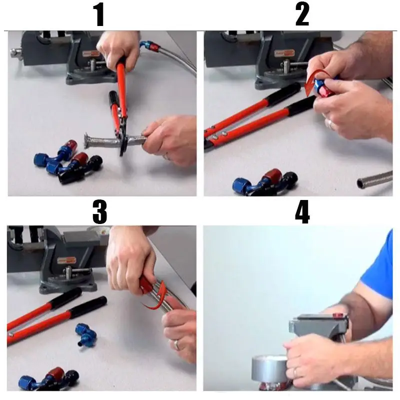 AN4 поворотный концевой фитинг шланга адаптер для масла/топлива/газа шланг линии