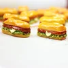 10Pcs/Set Mini Simulation Food Hamburger Pretend Play For Doll Kitchen Toys Dollhouse Miniatures Classic Charms DIY Decoration 5